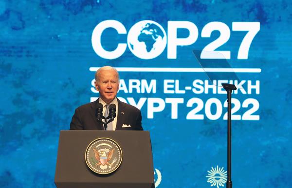 Discurso de Biden decepcionó a ecologistas y países vulnerables en la COP27