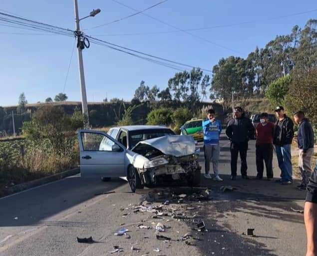 Mujer resulta herida en un accidente de tránsito en Tisaleo