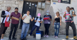60 personas recorren Ibarra para vacunar contra el sarampión