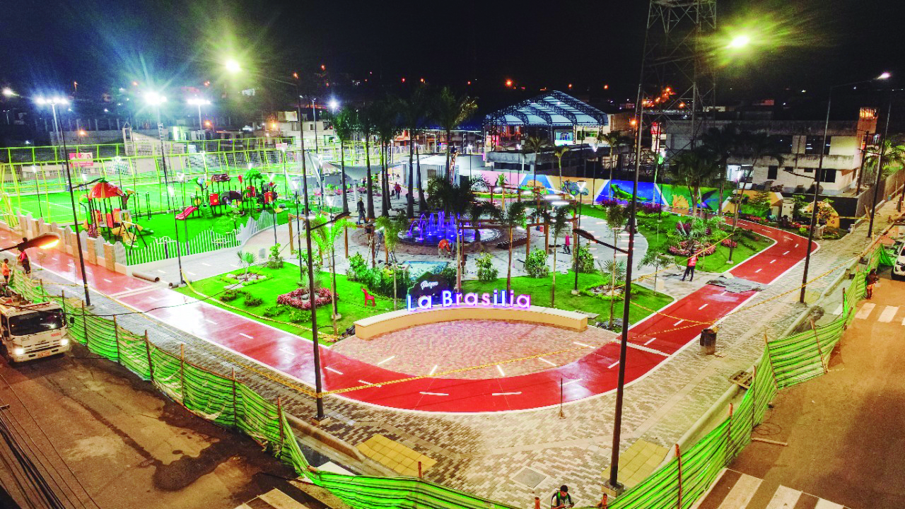 Inauguración del parque La Brasilia