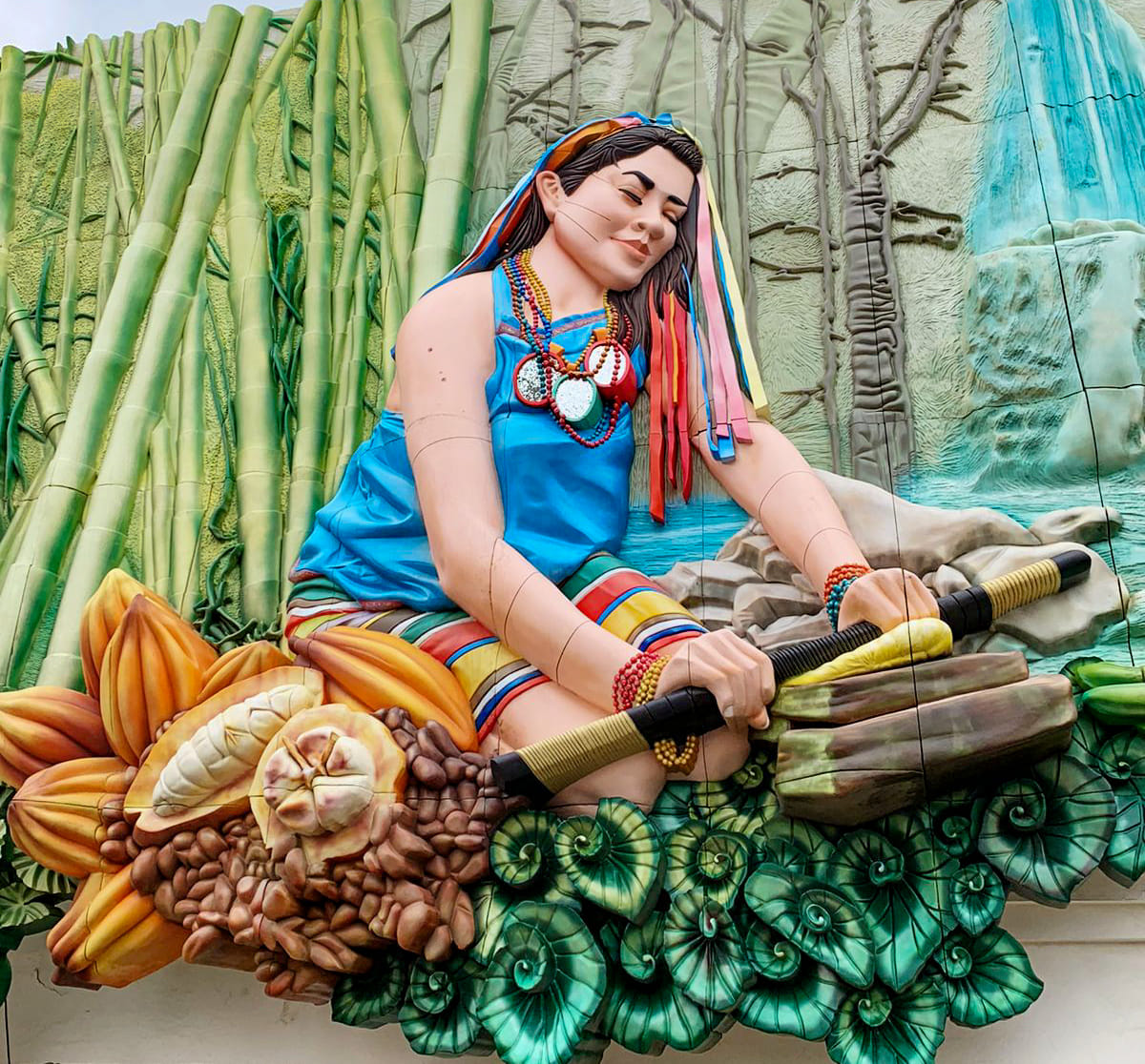 Obra de arte que muestra la biodiversidad