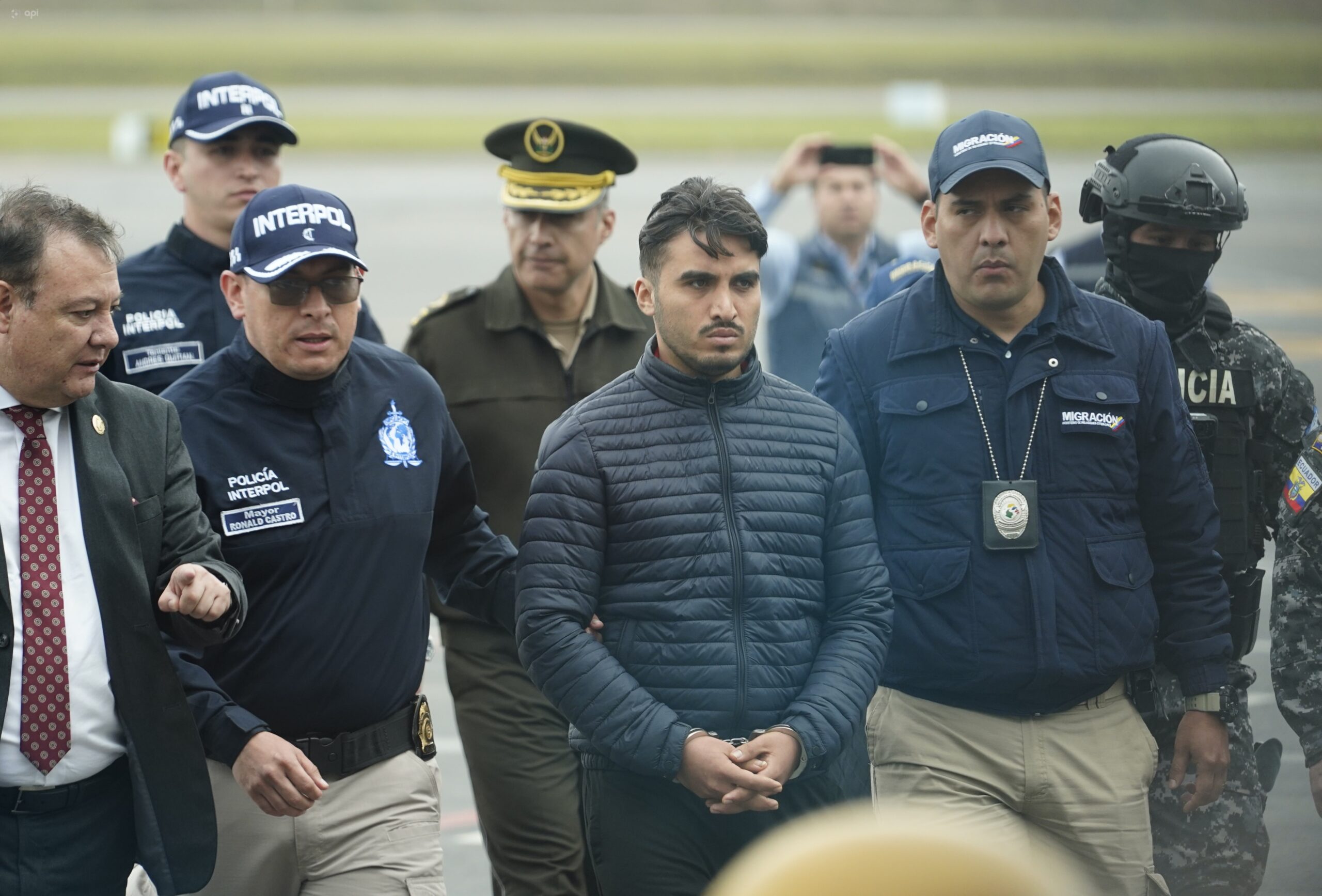 JUSTICIA. Germán Cáceres fue trasladado a Guayaquil, donde cumplirá prisión preventiva.