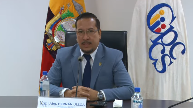 Hernán Ulloa pide disculpas a jueces de la Corte Nacional de Justicia
