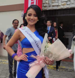 Dayana Pazmiño, candidata a Reina, y su convicción de ser la portavoz de Ambato