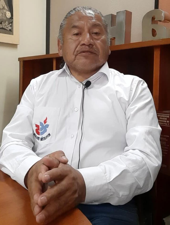 Efraín Caina es el candidato de la Revolución Ciudadana para la Prefectura de Tungurahua.