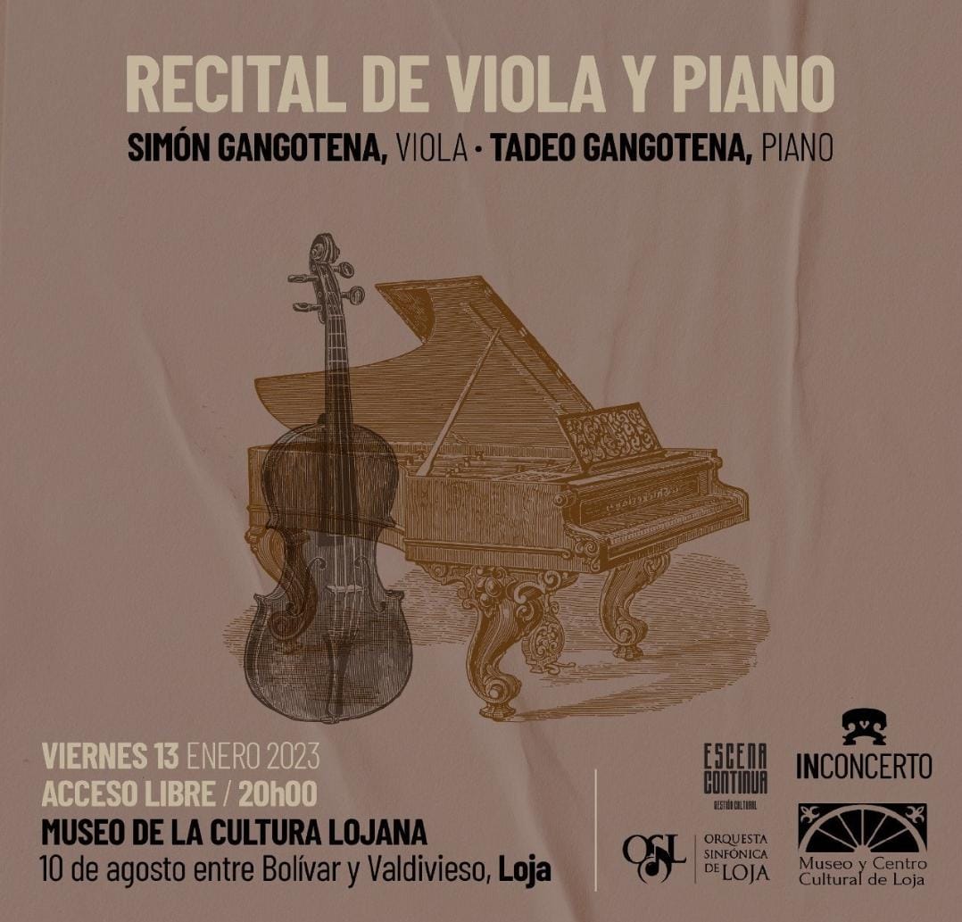 Este viernes: Recital de viola y piano en Loja