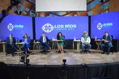 Falla técnica ‘opacó’ el debate de candidatos a prefecto de Los Ríos