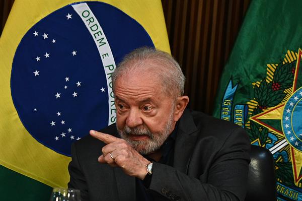 El presidente de Brasil, Luiz Inacio Lula da Silva, en una reunión en el Palacio de Planalto.