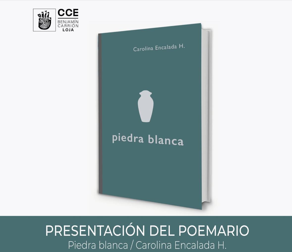 Carolina Encalada presenta su primer poemario ‘Piedra blanca’