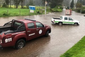 Casas afectadas por desbordamientos de ríos en Ibarra