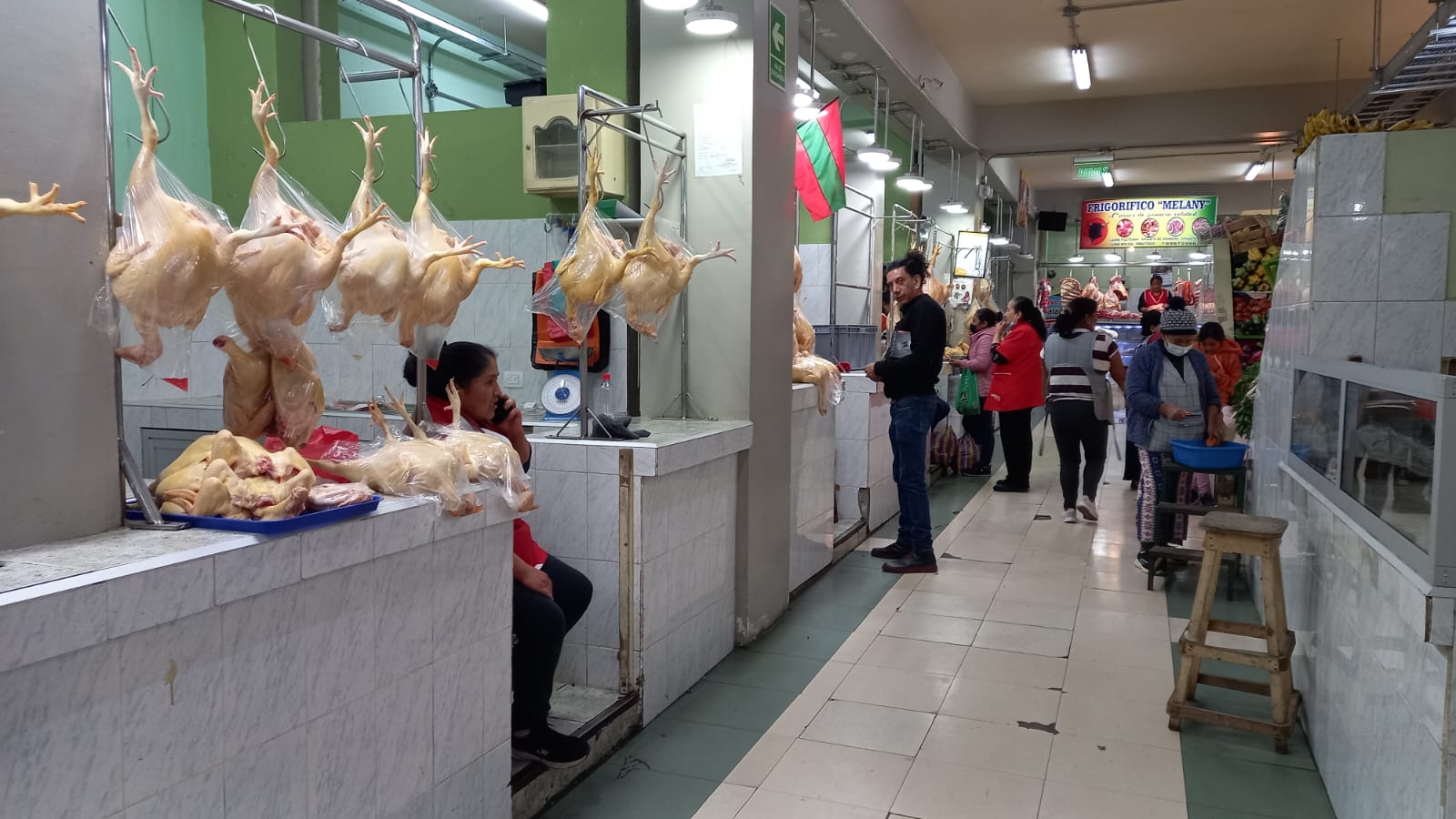 En Ambato se disminuye la venta  de pollos por la influenza aviar
