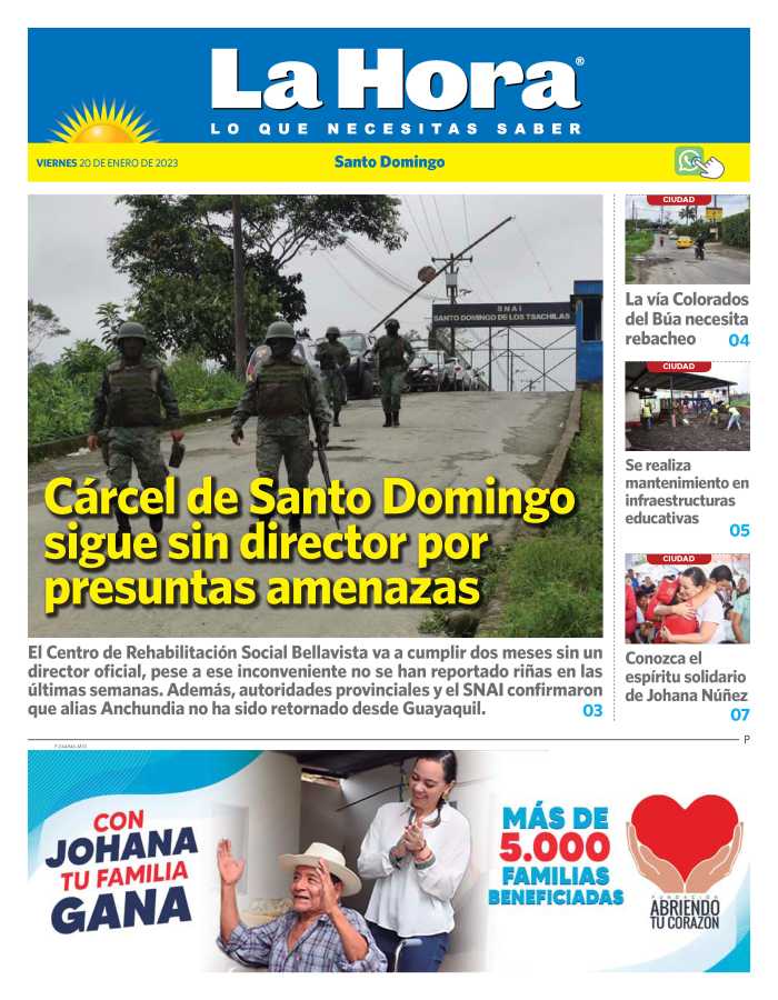 Santo Domingo: 20 de enero, 2023