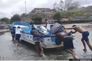 Obstrucción de bocana del río Tonchigüe causa malestar a pescadores