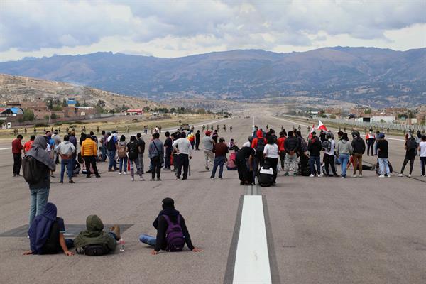 CRISIS. Las protestas todavía se concentran en el sur de Perú.