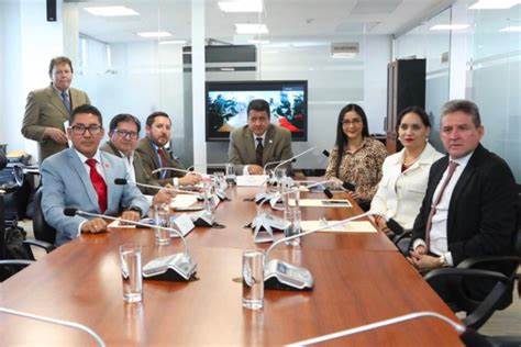 ASAMBLEÍSTAS. Los siete integrantes de la comisión ocasional que investiga el denominado caso ‘El gran padrino’.