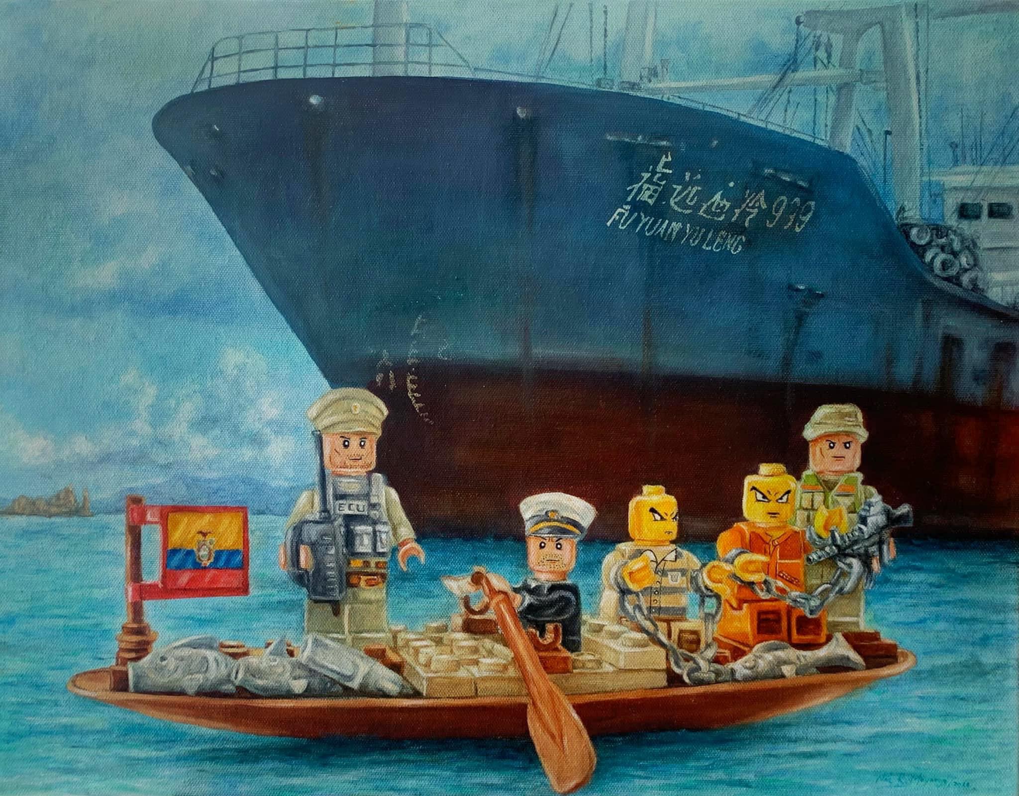 Arte con legos se expone en el Municipio de Ambato
