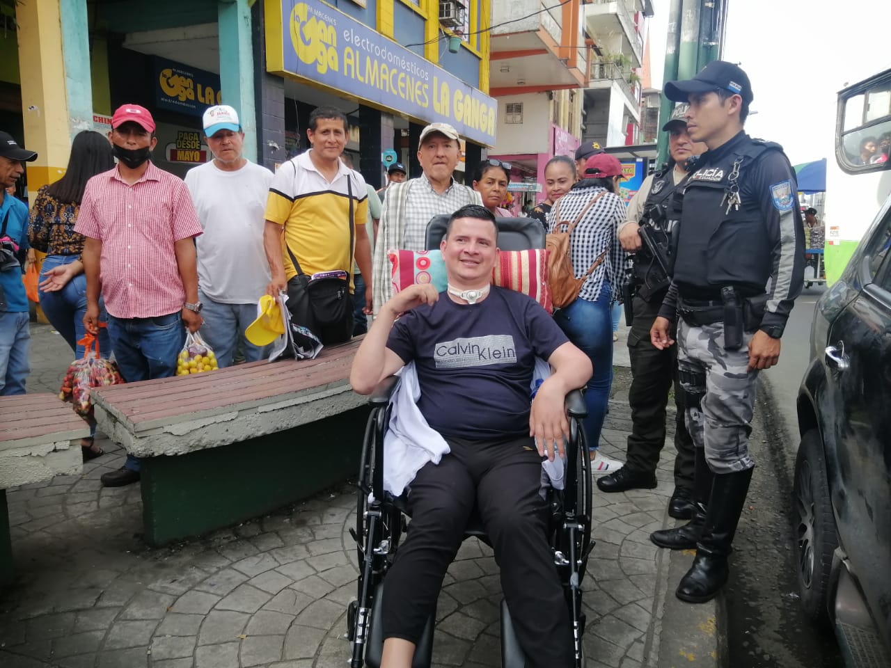 Policía agredido por ‘El mesías’ regresó al lugar de su tragedia