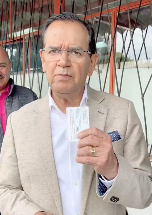 Luis Amoroso previo a sufragar el pasado domingo.