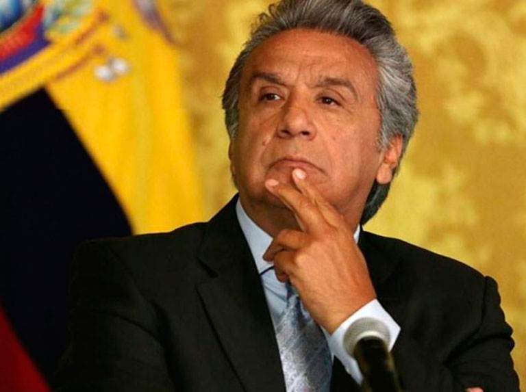 JUSTICIA. El expresidente, Lenín Moreno, dijo que se defenderá con apego a la verdad.