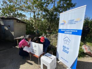 Voto en Casa en cuatro cantones de Imbabura