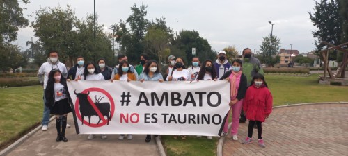 Plantón antitaurino este sábado en Ambato