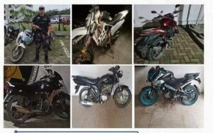 Policía Nacional recupera motocicletas y lancha reportadas como robadas