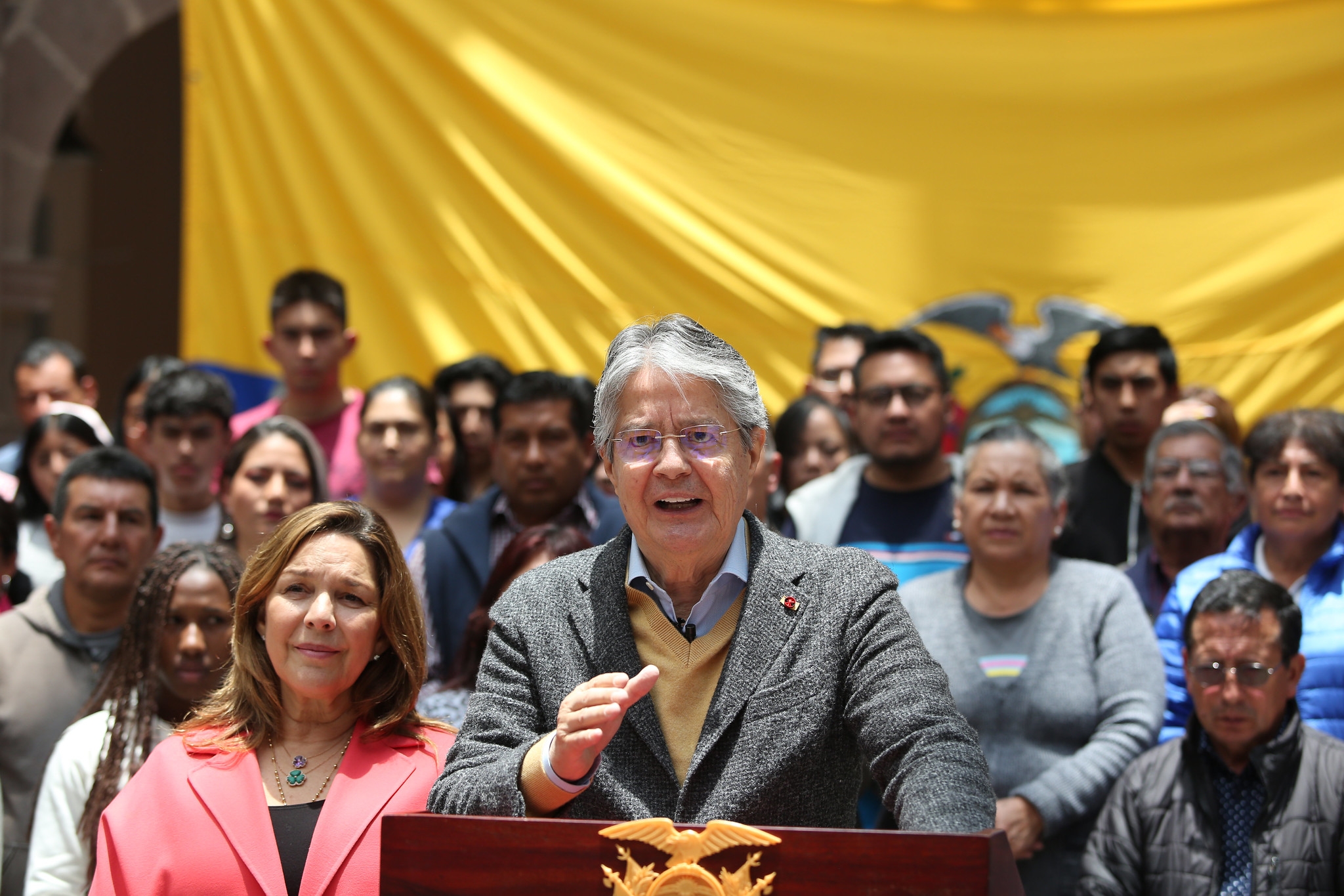 INDIGNACIÓN. El presidente Guillermo Lasso repudió los ataques contra su dignidad y la de su familia.