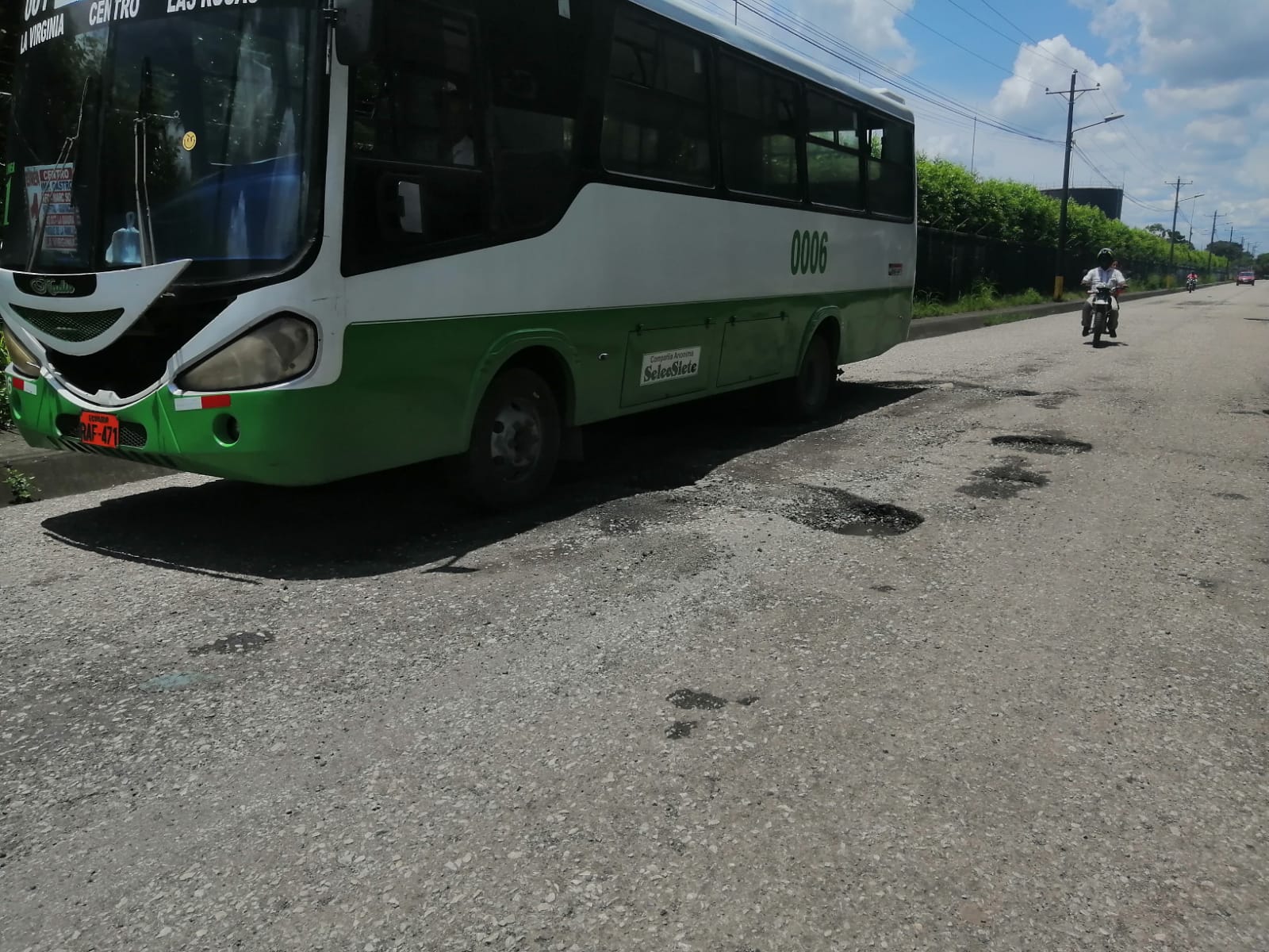 Hay quejas por el mal estado de las vías
