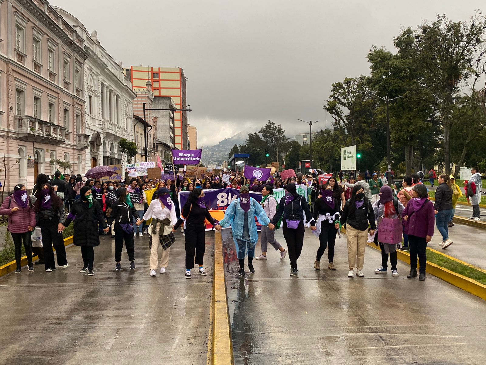 MOVILIZACIÓN. La marcha congregó a más de mil personas.