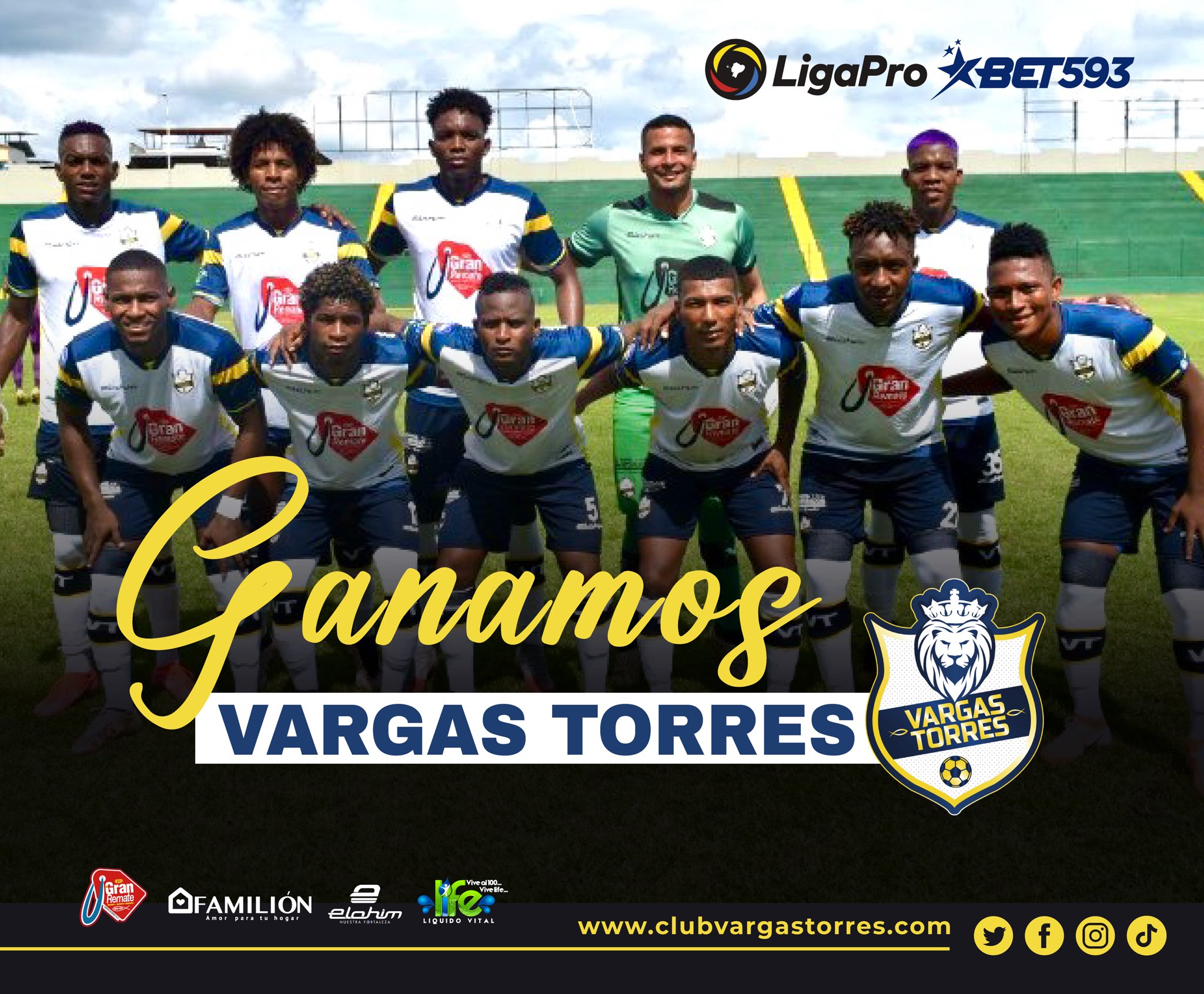 Histórico triunfo de Vargas Torres en la LigaPro serie B