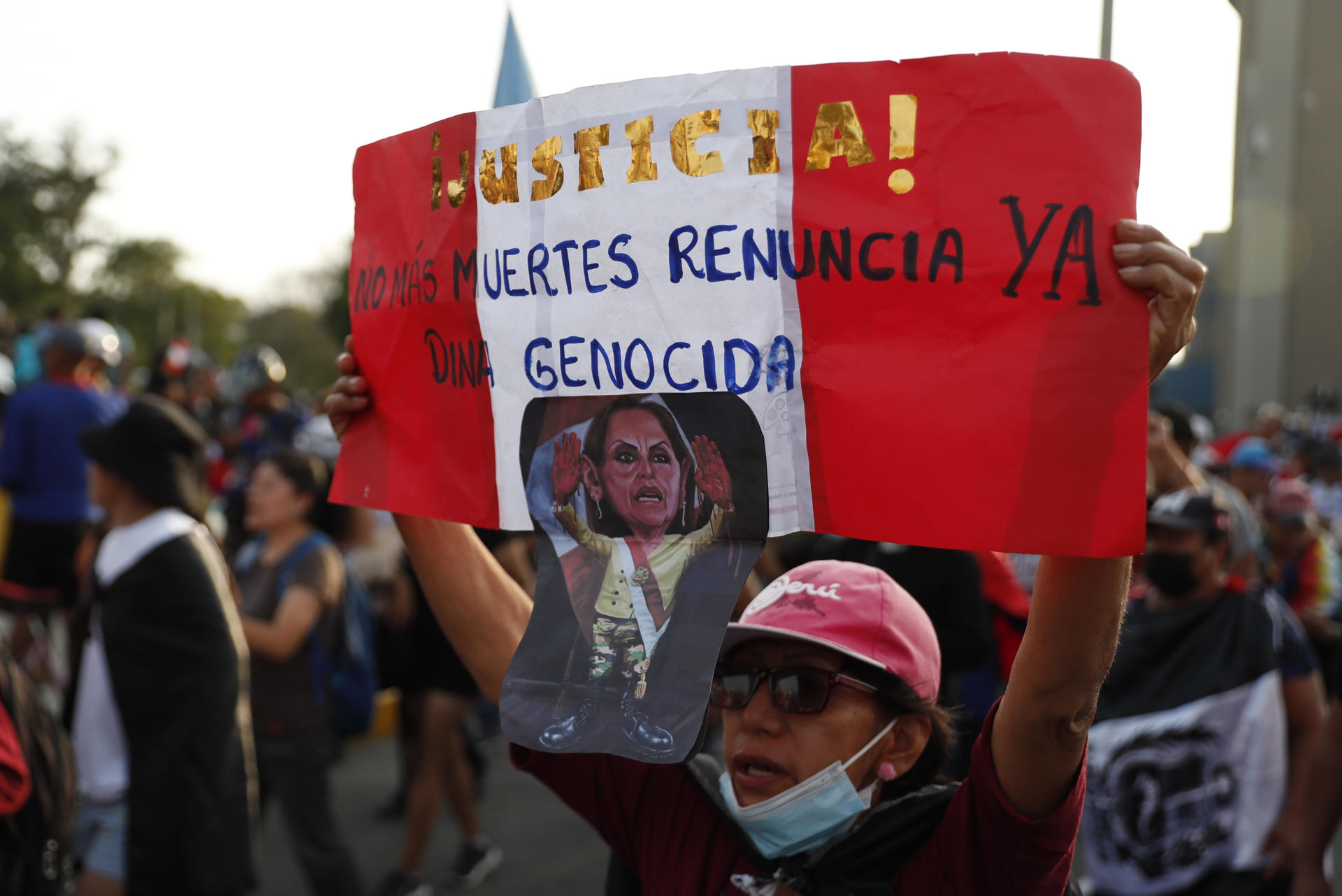 Protestas. Detractores de la presidenta Dina Boluarte marcharon este fin de semana en Lima, capital de Perú.