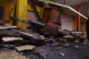 Fuerza. Al menos 90 edificaciones habitacionales resultaron afectadas en el sismo.