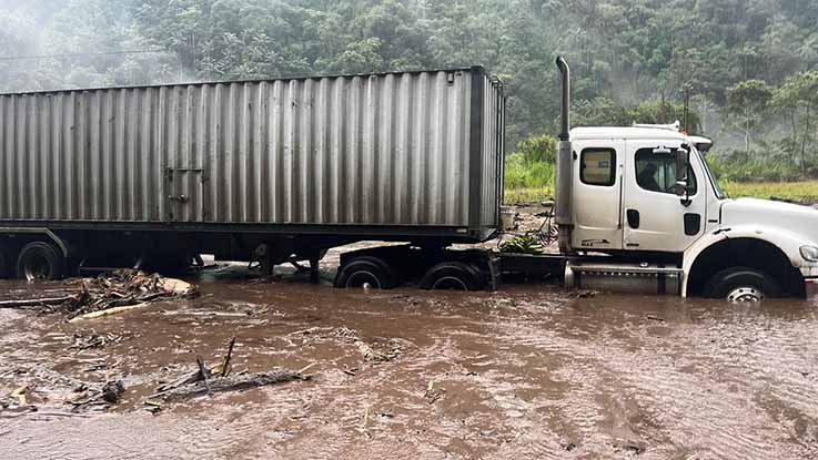Deslizamientos de tierra y vendavales por el invierno