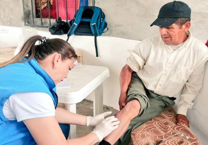 CONTINGENCIA. Se dio atención médica en un triaje y en el punto habilitado de manera temporal.