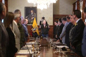 SEGURIDAD. Las instituciones del Estado enfrentarán unidas la amenaza contra el pueblo ecuatoriano Foto: Presidencia