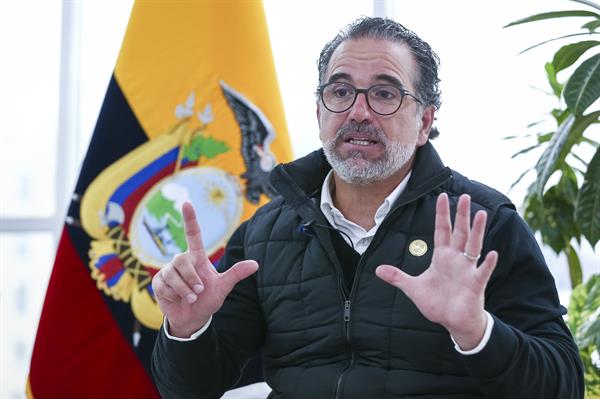 GESTIÓN. El canciller de Ecuador, Gustavo Manrique, estuvo en Estados Unidos y priorizó temas ambientales.