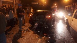 Niña y mujer heridas tras accidente de tránsito