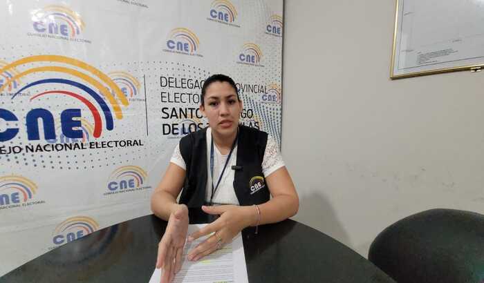 PRONUNCIAMIENTO. Belén Alarcón,  directora del CNE.