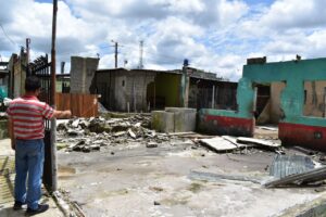 En Valle Hermoso 14 viviendas fueron afectadas