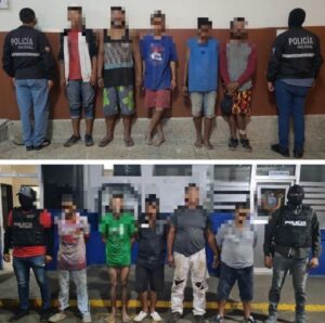 Detienen a 13 personas en dos cantones de Los Ríos
