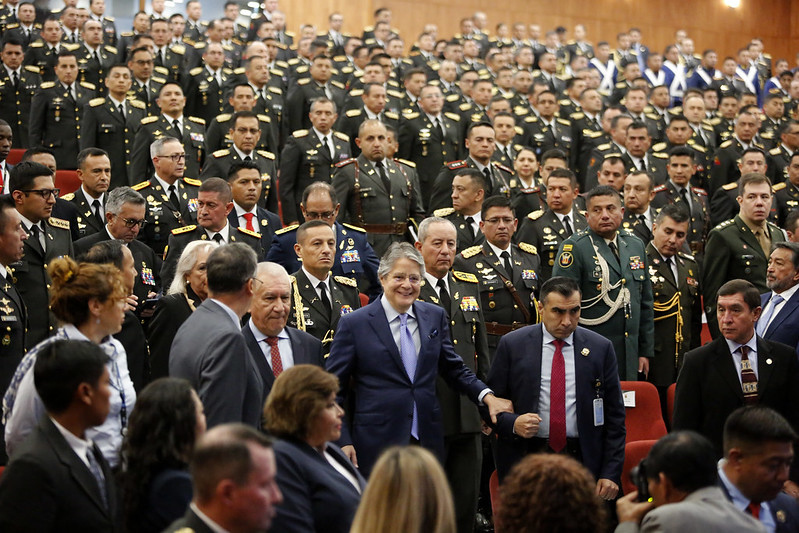 DECISIONES. El Presidente de la República en un evento en la Academia de Guerra del Ejército.