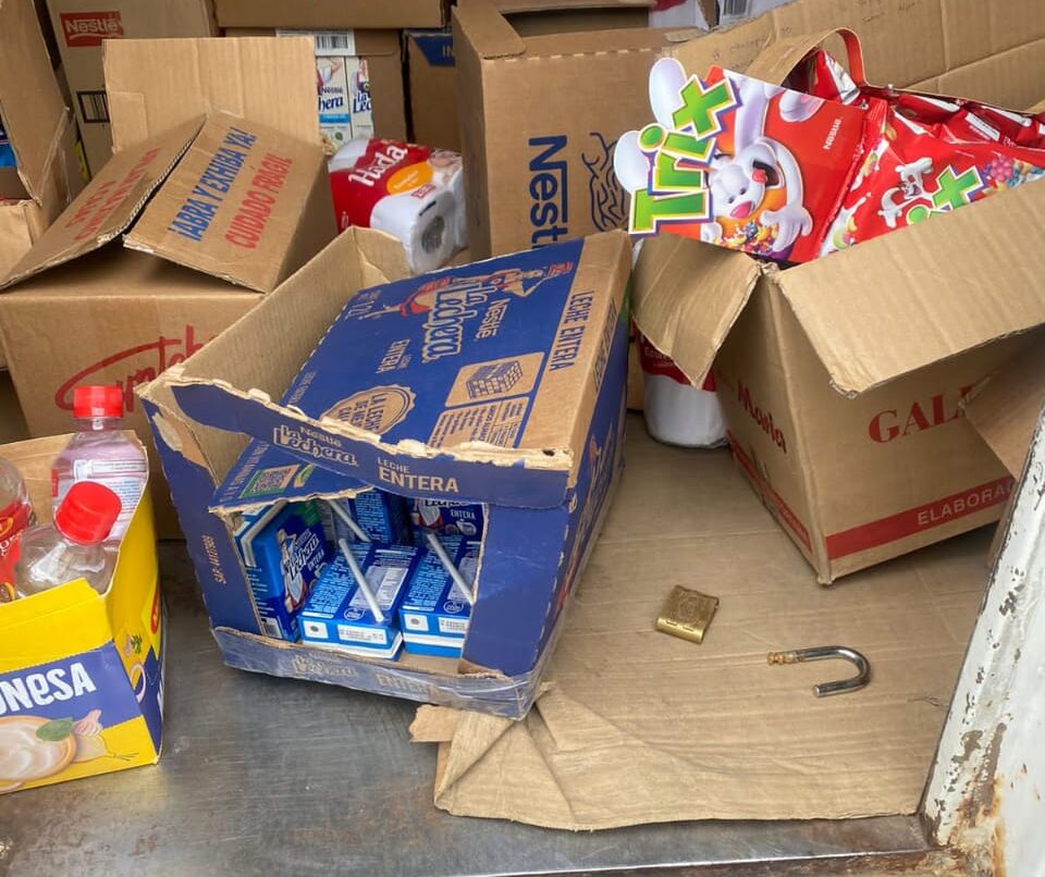Roba mercadería al sur de Ambato y termina en la cárcel