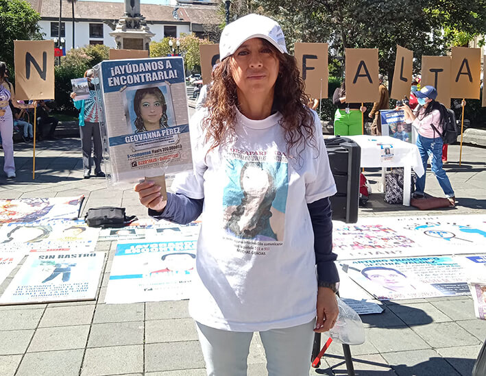 La familia de Giovanna Pérez continúa realizando actividades para encontrarla.