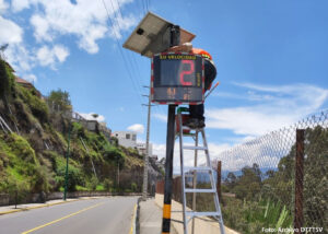 Dispositivos informativos de velocidad se instalarán en Ambato