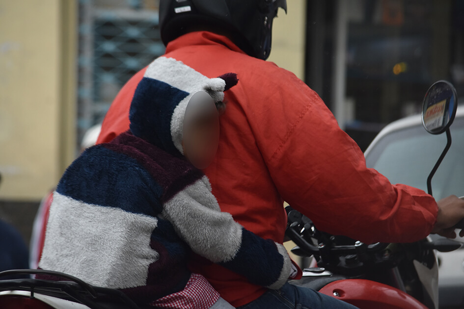 Los conductores de motocicletas no toman en cuenta todas las seguridades al momento de manejar.