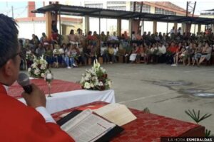 Feligreses celebraron Domingo de ramos en Quinindé