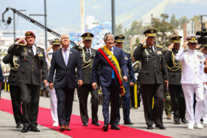 INFORME. El mandatario no se pronunció sobre su posible participación en las elecciones anticipadas. Foto: Presidencia