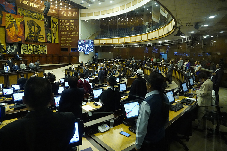 Varios asambleístas no asistieron a la votación.