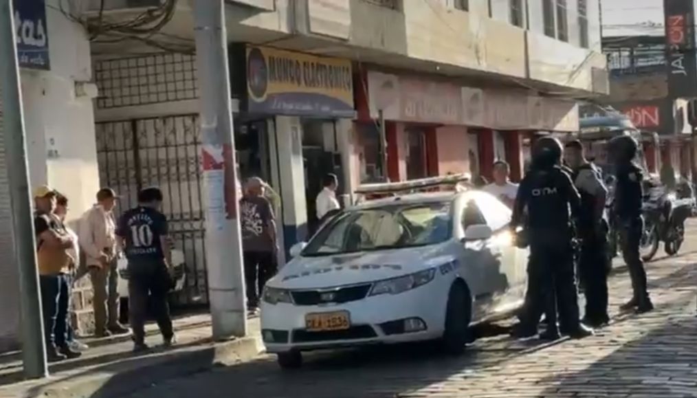 Balacera en pleno centro de Ibarra