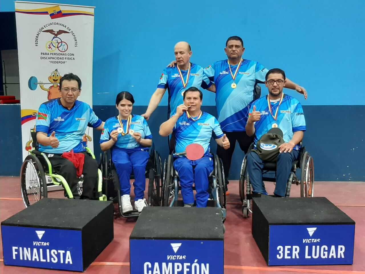 Los seis integrantes de la selección de Tungurahua se destacaron en el torneo.